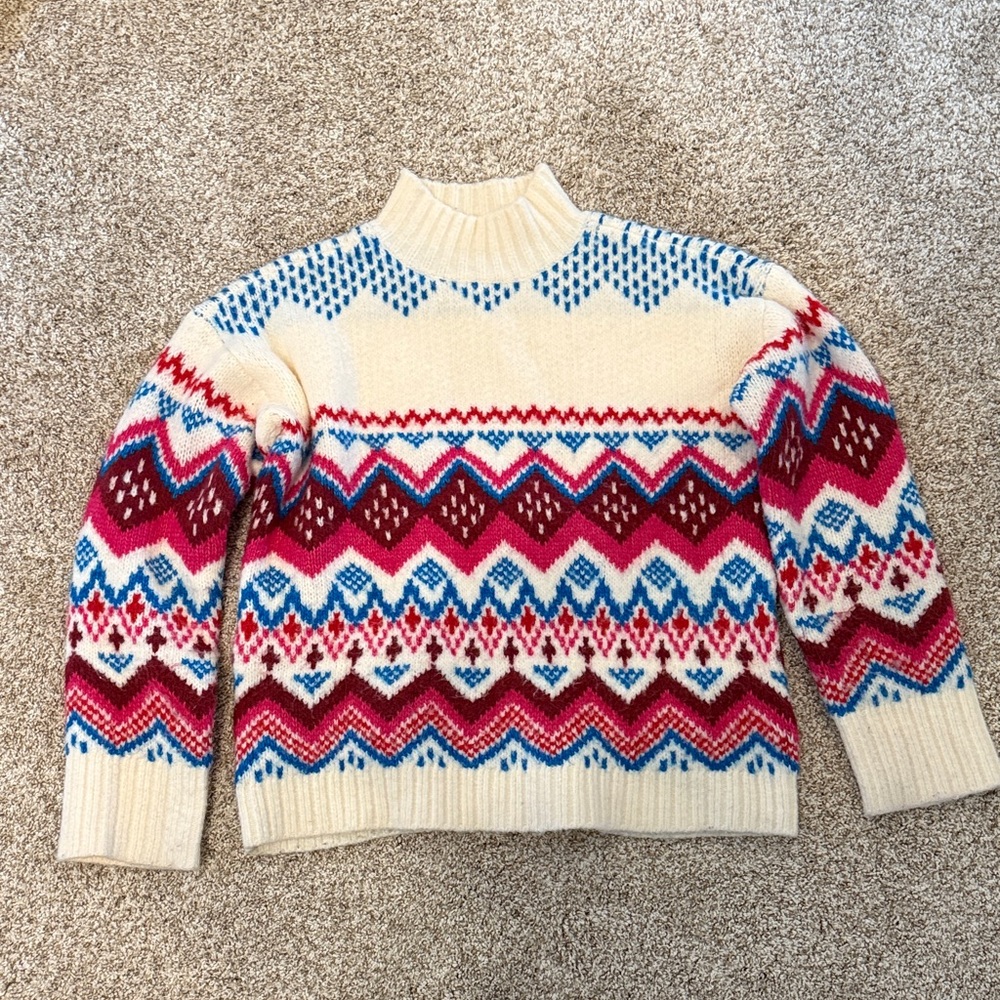 Loft Fair Isle Holiday Sweater